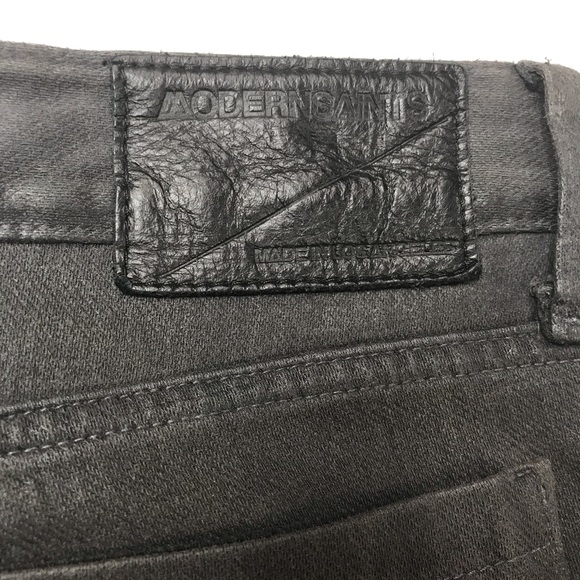 Modern Saints Waxed Coated Skinny Jean Size 3 - Picture 5 of 8